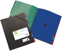 Sorteringsmappe A4 PP Plast 12-delt  Sort 